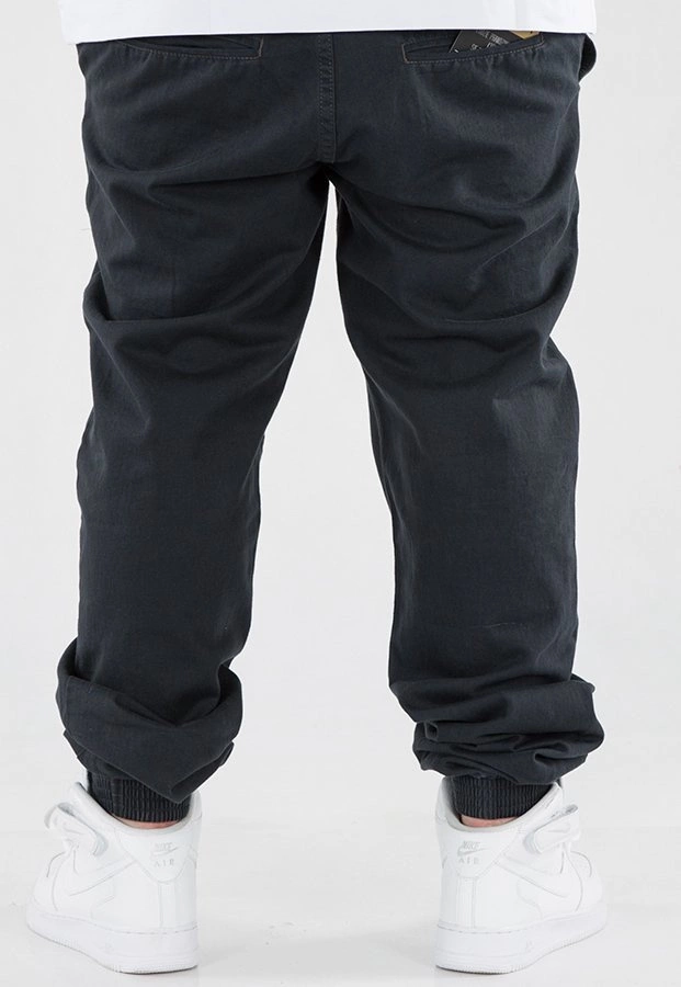 Spodnie El Polako Joggery Regular Front Number ciemno szare