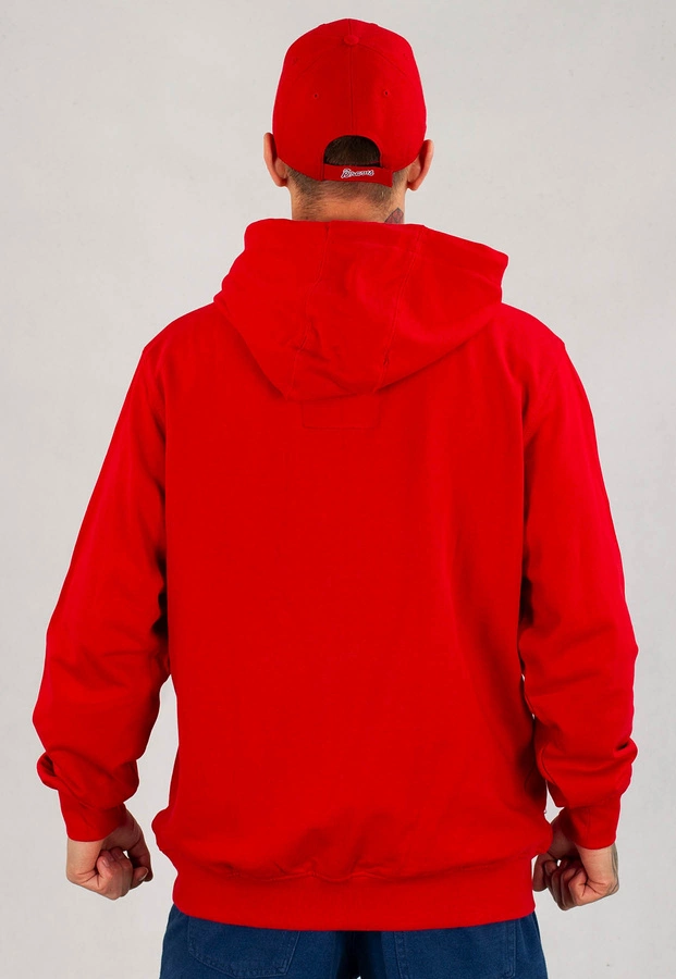 Bluza Pit Bull Z Kapturem Terry Group Hilltop czerwona