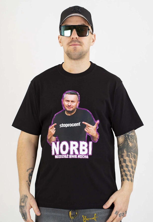 T-shirt Stoprocent Norbi czarny