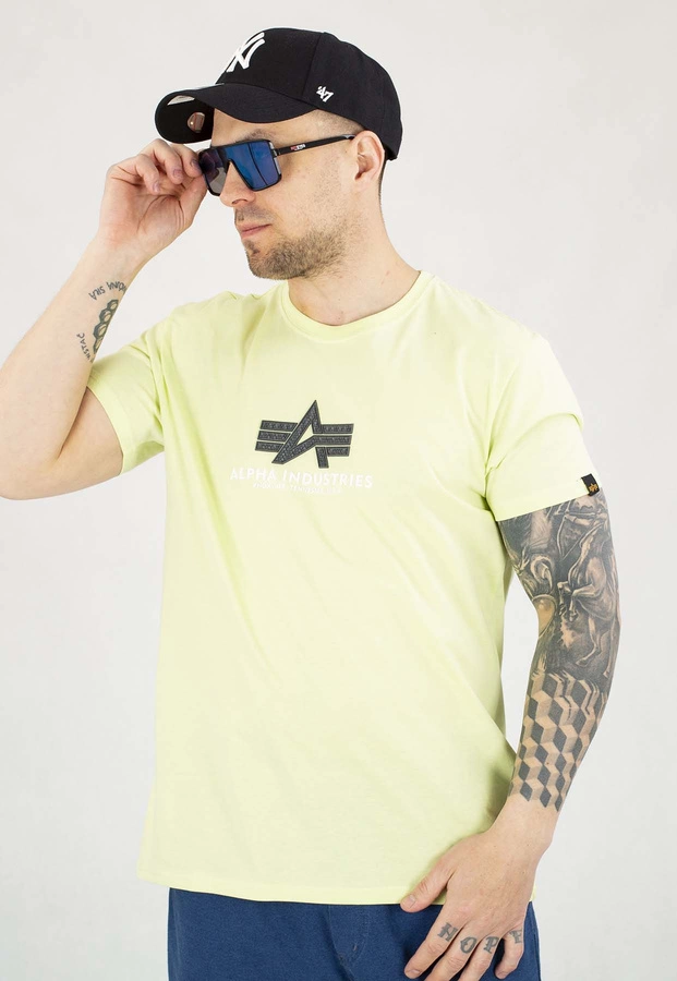 T-shirt Alpha Industries Basic T Rubber 100501RB limonkowy