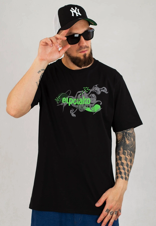 T-shirt El Polako Ep Ink czarny