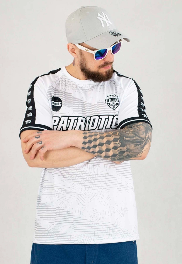 T-shirt Patriotic Football Line biały