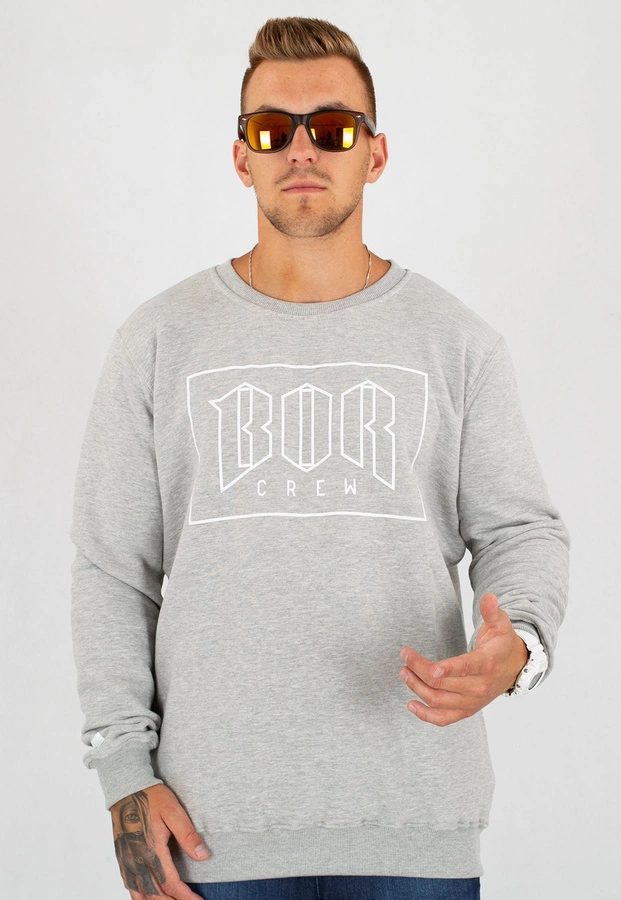 Bluza B.O.R. Biuro Ochrony Rapu BOR New Outline jasno szara