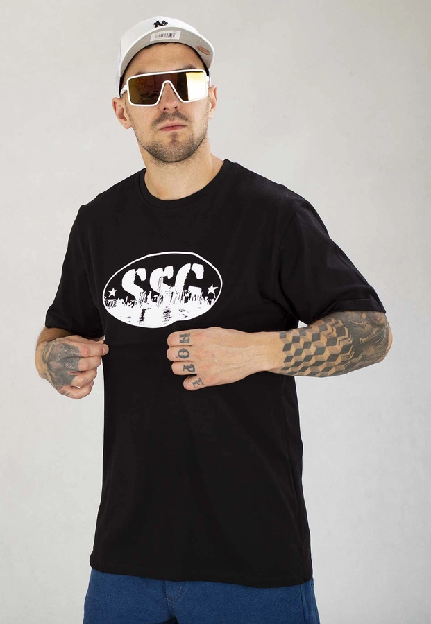 T-Shirt SSG Oval City czarny