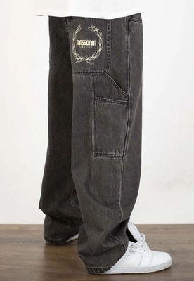 Spodnie Mass Jeans Extra Baggy Fit Crown black washed