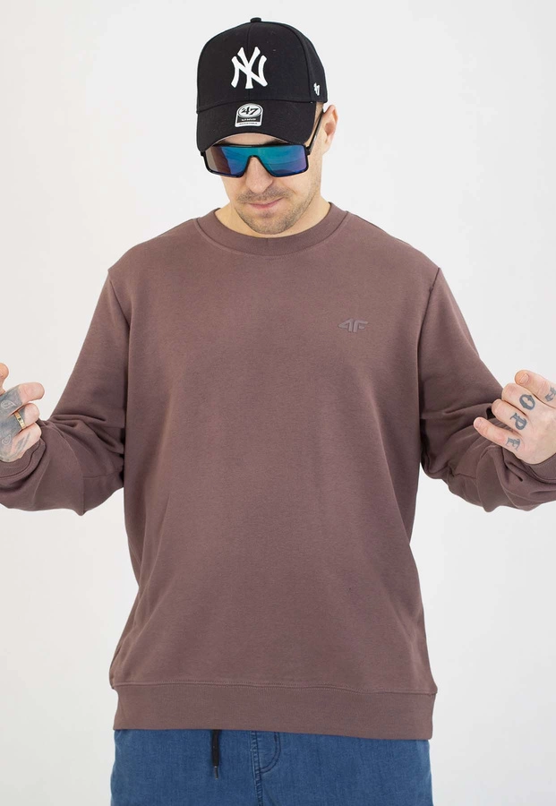 Bluza 4F Bez Kaptura M1981 brązowa