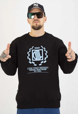 Bluza Diil Bez Kaptura Laur czarno niebieska