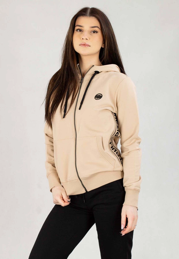 Bluza Pit Bull Z Kapturem Zip  French Terry La Deta piaskowa
