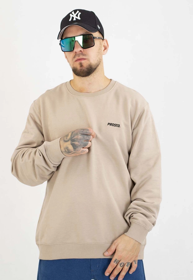 Bluza Prosto Bez Kaptura Infinity Logo beżowa