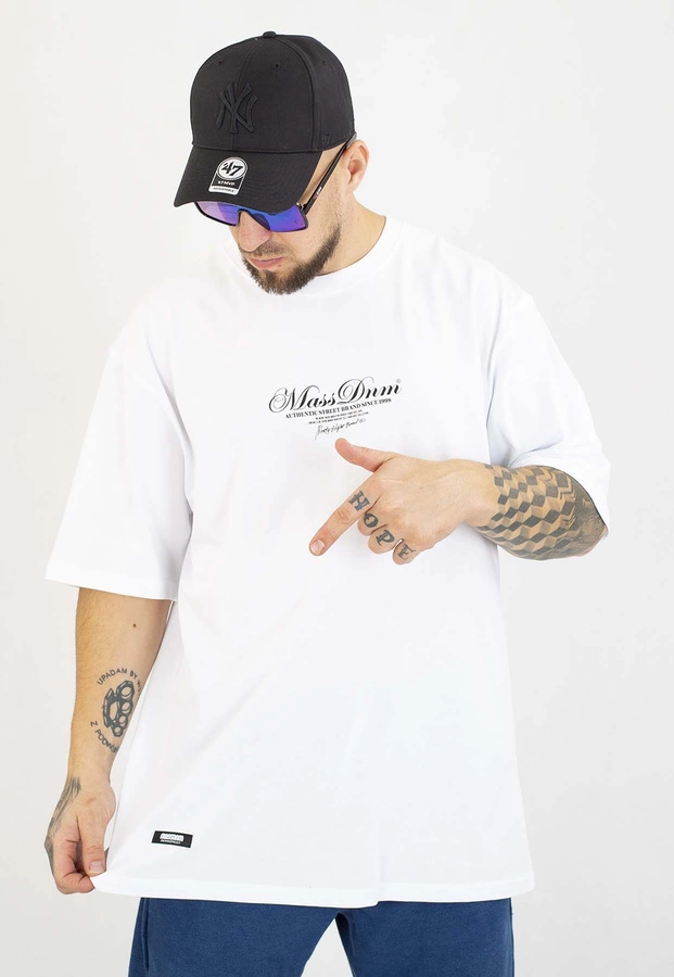 T-shirt Mass Authentic biały