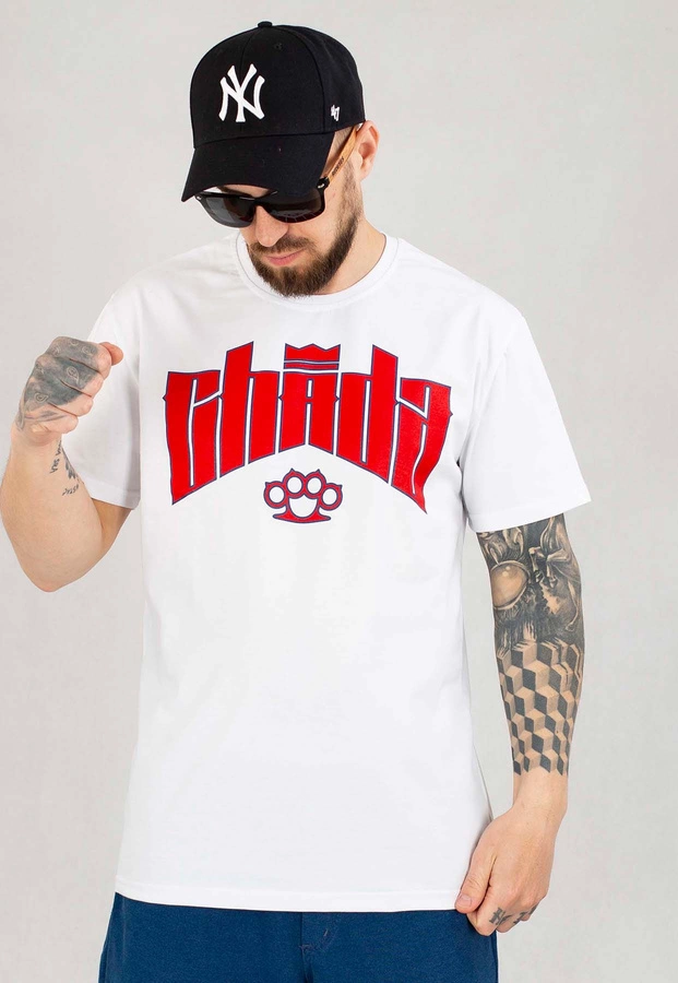 T-shirt Chada Kastet Logo biały