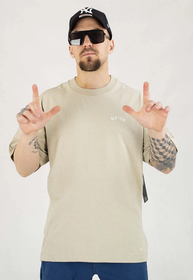 T-shirt 47 Brand MLB New York Yankees Sandstone Postered piaskowy