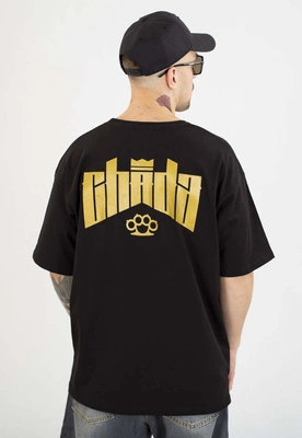 T-shirt Chada Proceder Oversize Kastet Mini czarno złoty