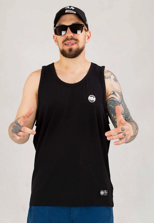 Tank Pit Bull Slim Fit Small Logo czarny