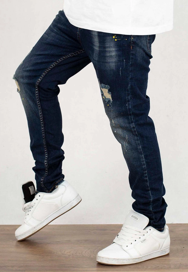 Spodnie I8 Denim SKIN04 Skinny dark blue