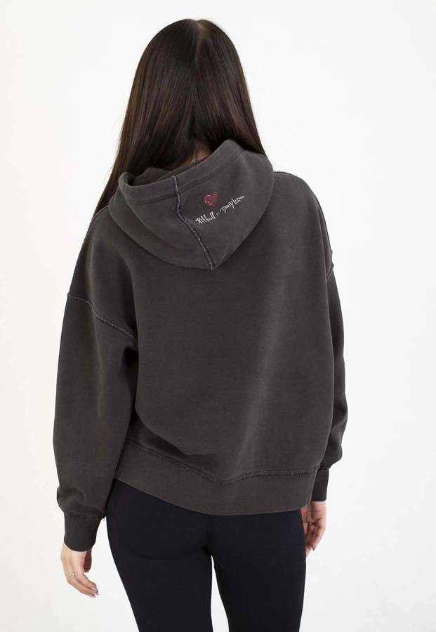 Bluza Pit Bull Z Kapturem Thick & Thin washed dark graphite