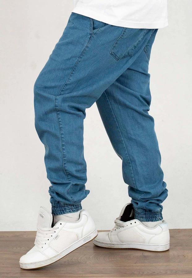 Spodnie Jigga Wear Crown Jogger Jeans light blue