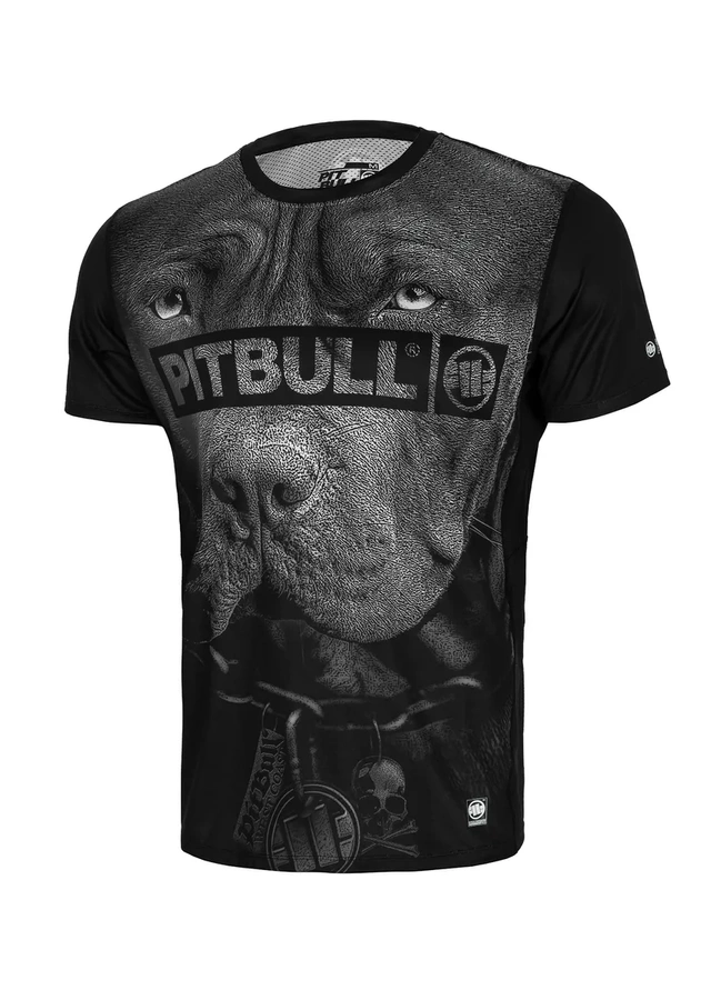 T-shirt Sportowy Pit Bull Mesh Performance Pro plus Born in 1989 czarny