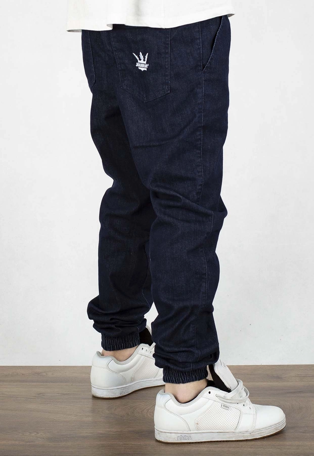 Spodnie Jigga Wear Crown Jogger Jeans dark blue