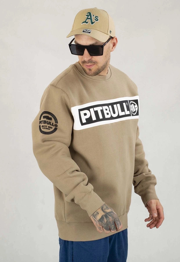 Bluza Pit Bull Bez Kaptura Sherwood beżowa