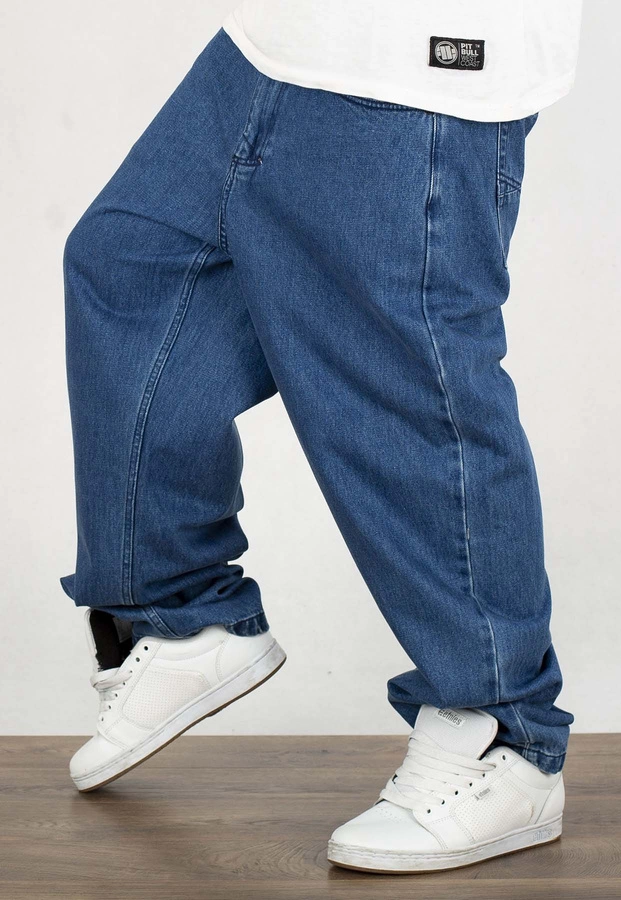 Spodnie Mass Jeans Baggy Fit Slang blue