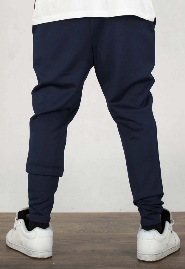 Dresy SikSilk Essentials Poly Joggers SS- 26419 granatowe