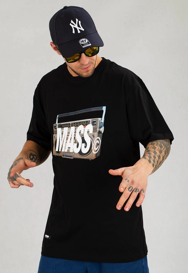 T-shirt Mass FM czarny