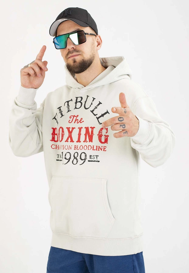 Bluza Pit Bull Z Kapturem Champion Bloodline white stone