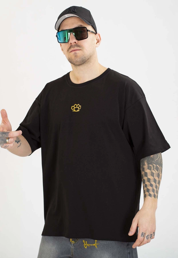 T-shirt Chada Proceder Oversize Kastet Mini czarno złoty