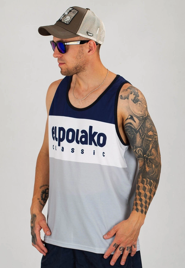 Tank El Polako Premium Classic granatowo szary