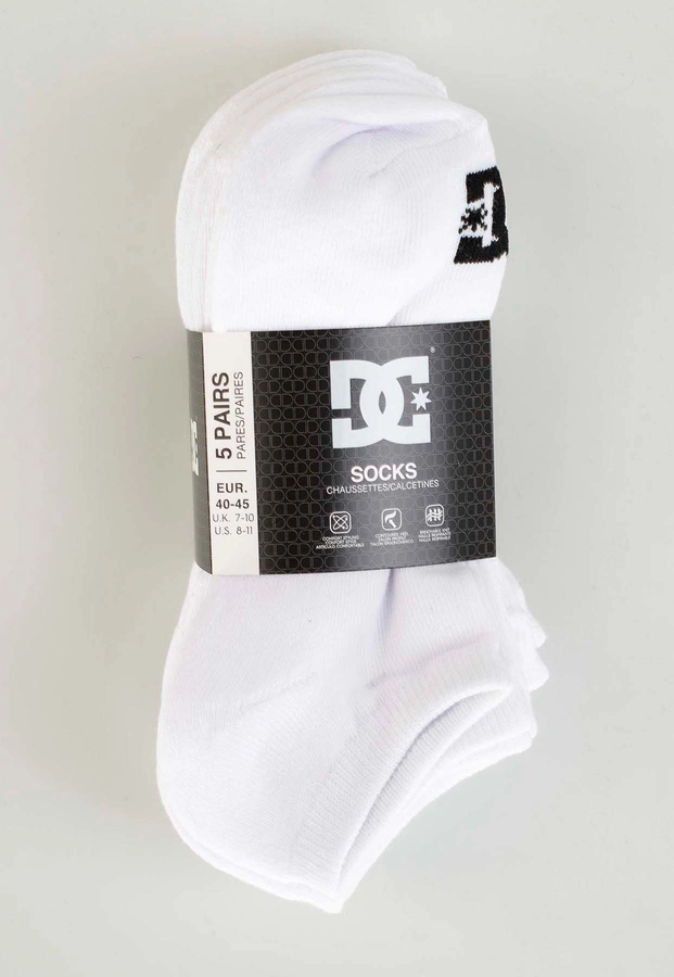 Skiety DC Shoes DC Ankle 5PAK ADYAA03188-WBB0 białe