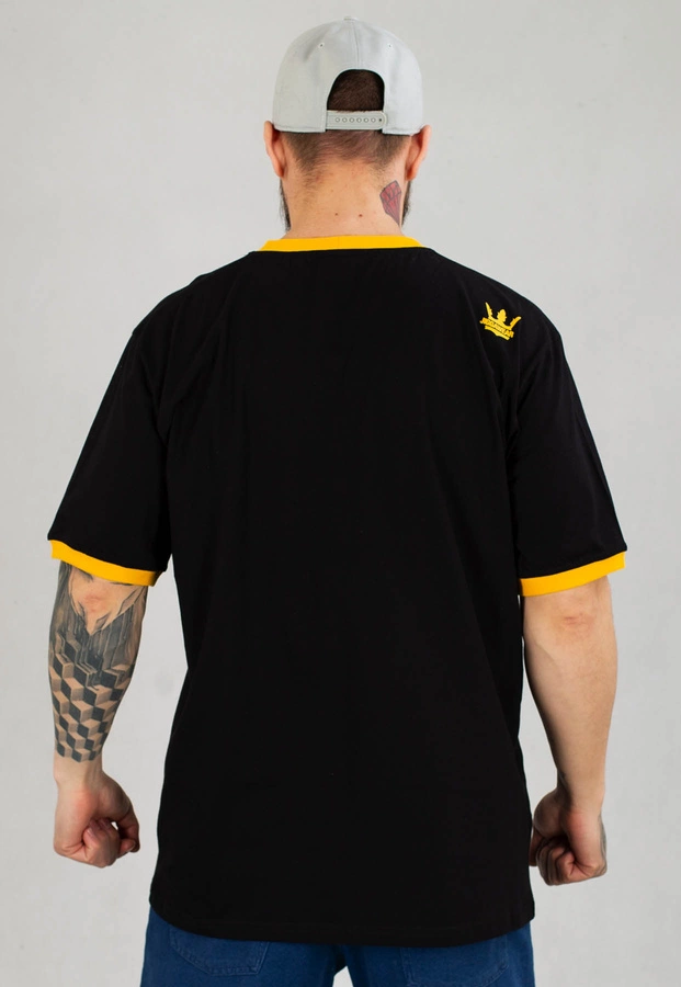 T-shirt Jigga Wear Contrast Tee czarno żółty