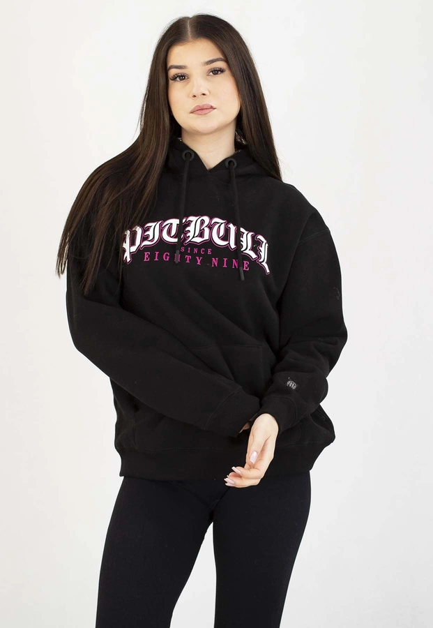 Bluza Pit Bull Z Kapturem Oversize Tattoo czarna