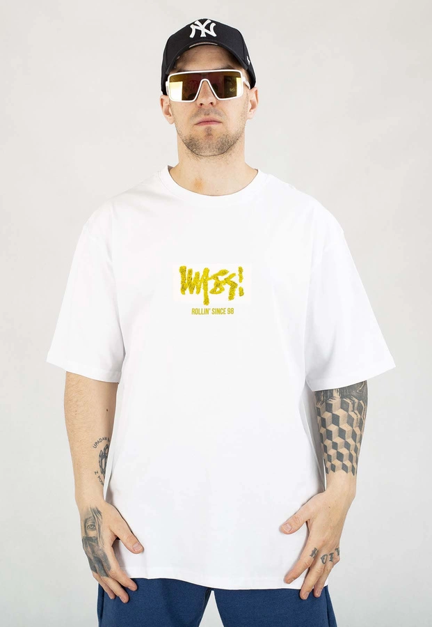 T-shirt Mass Rollin biały