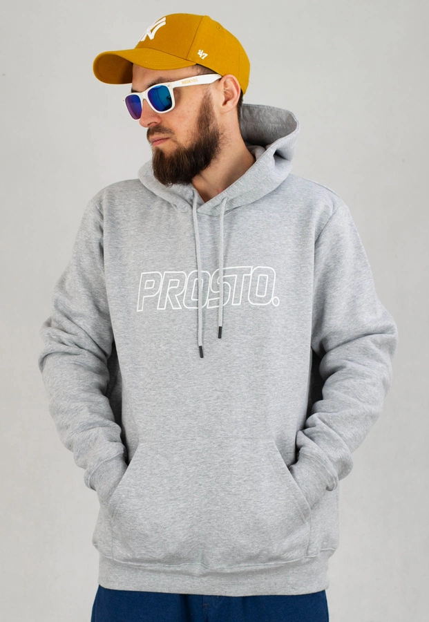 Bluza Prosto Hoodie Logoute szara