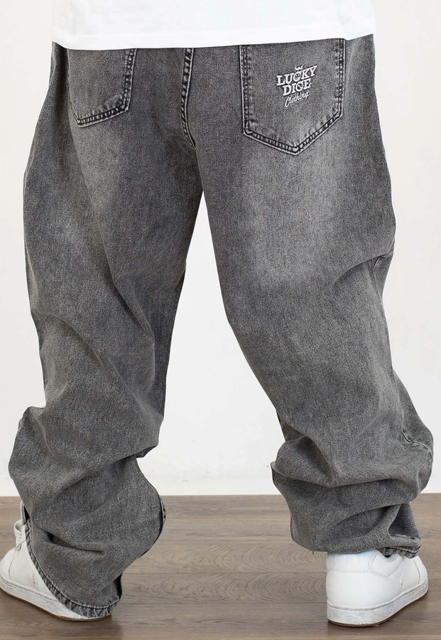 Spodnie Lucky Dice Baggy LD Clothing grey jeans