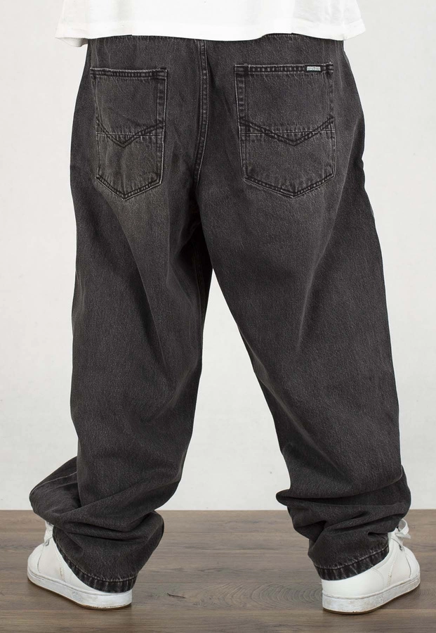 Spodnie Mass Jeans Baggy Fit Slang black washed