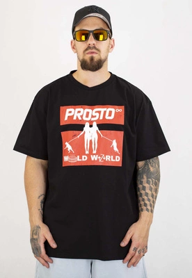 T-shirt Prosto Oversize Wild World czarny