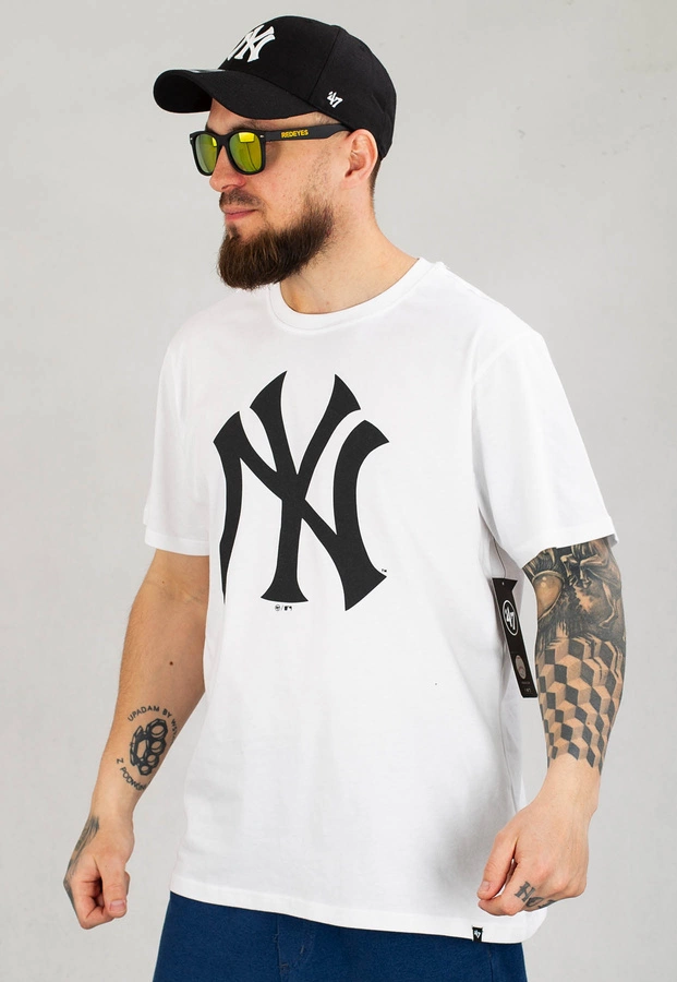 T-shirt 47 Brand MLB New York Yankees Imprint Echo 544103 biały