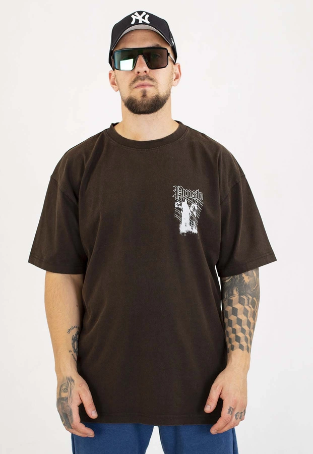 T-shirt Prosto Oversize Shadow sprany czarny