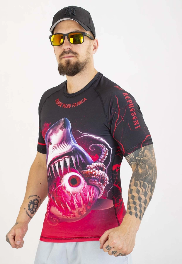 T-shirt Brain Dead Familia Shark Rashguard 