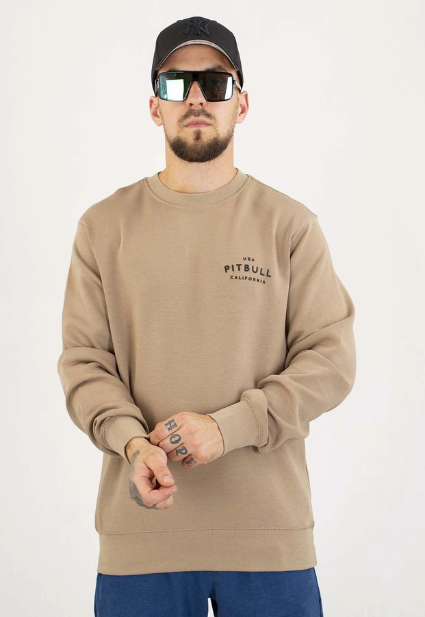 Bluza Pit Bull Bez Kaptura Sampson pale sand