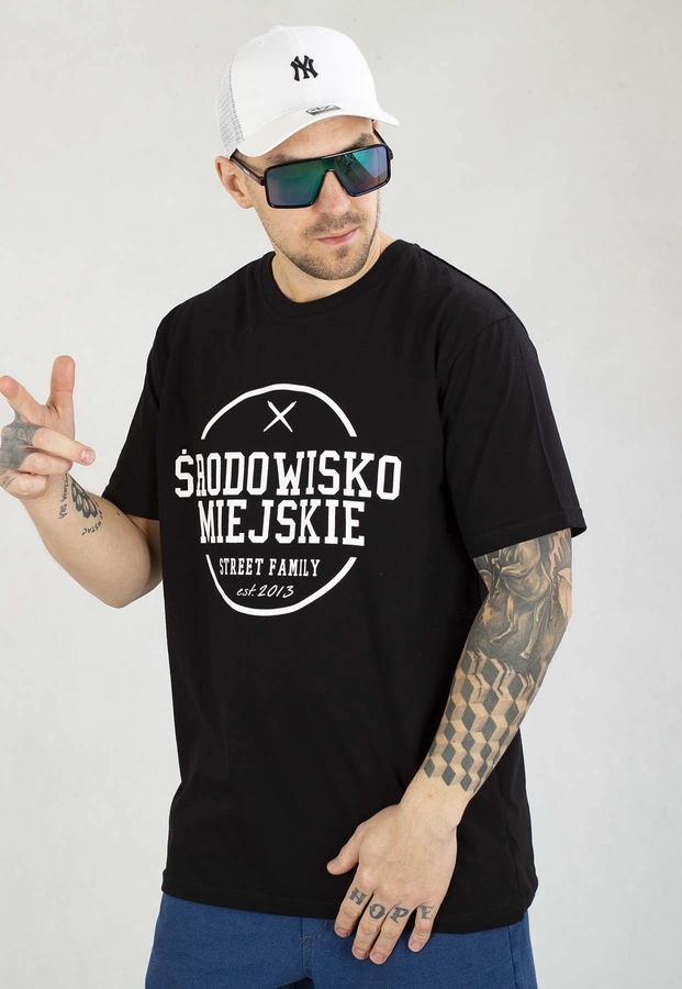 T-shirt Środowisko Miejskie Theme czarno biały