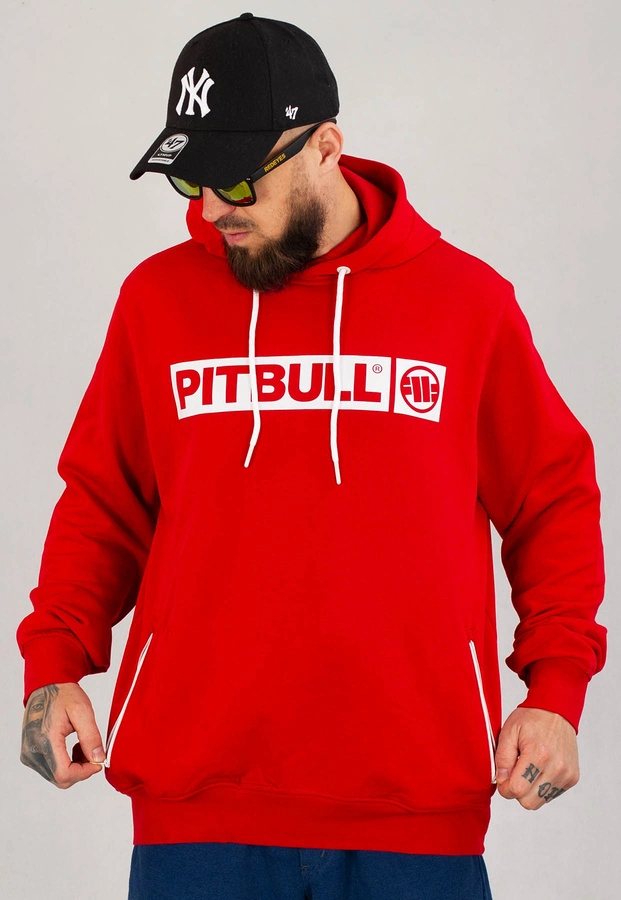 Bluza Pit Bull Hooded Terry Hilltop czerwona