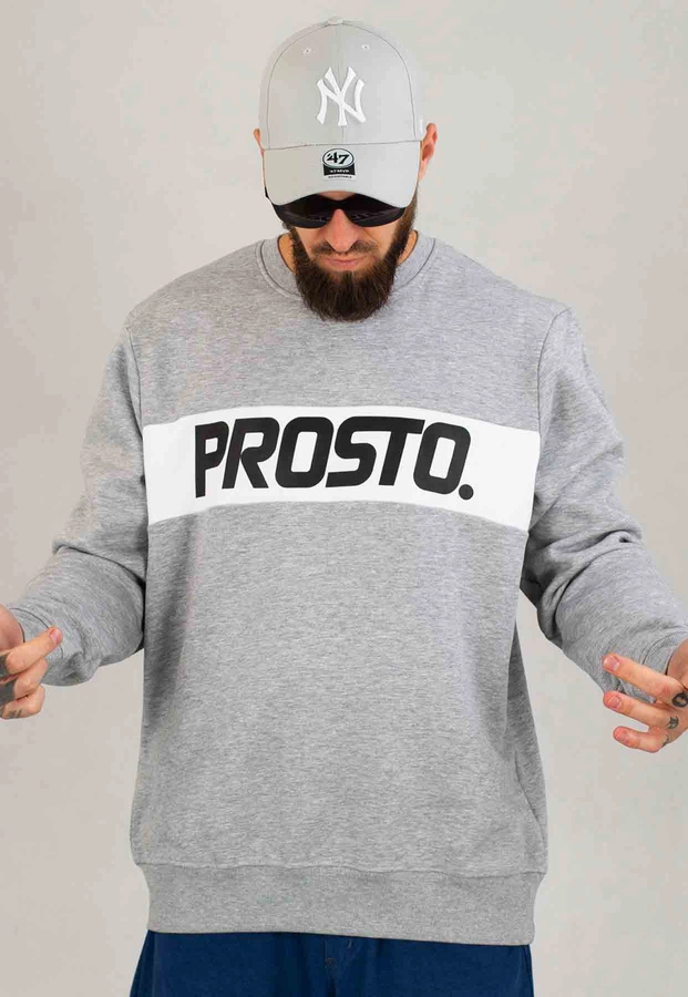 Bluza Prosto Bez Kaptura Yezz szara