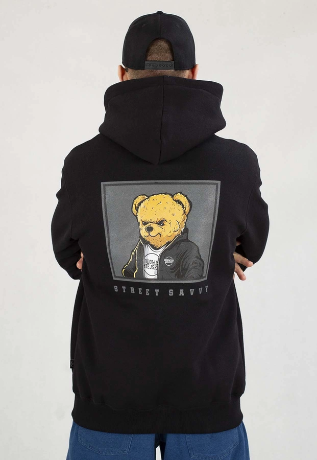 Bluza Środowisko Miejskie Z Kapturem Street Bear Classic czarna