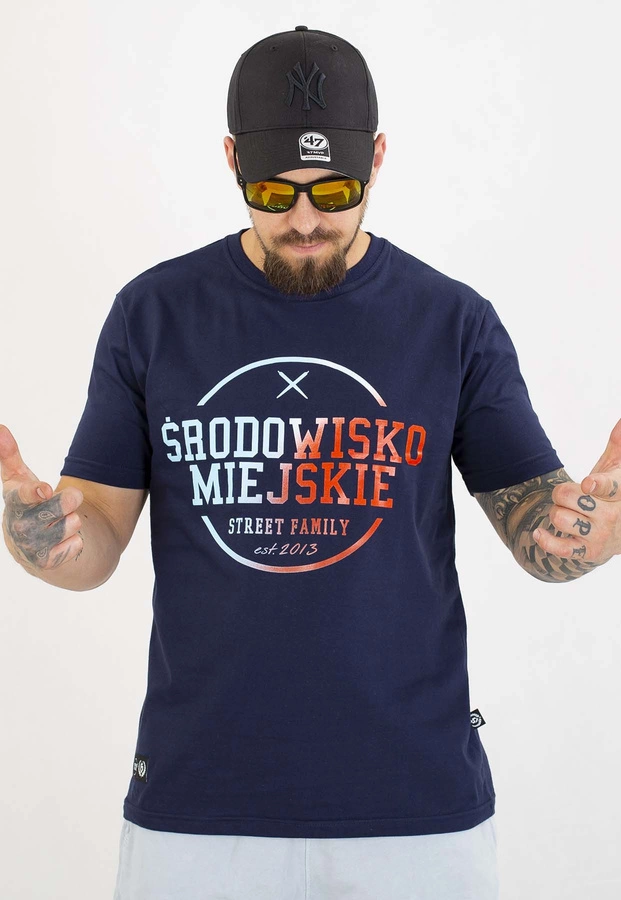 T-shirt Środowisko Miejskie Theme 2.0 granatowy