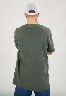 T-shirt Prosto Globe ciemno zielony