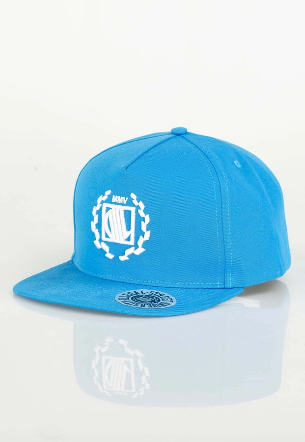 Czapka Snapback Diil Laur turkusowo biała