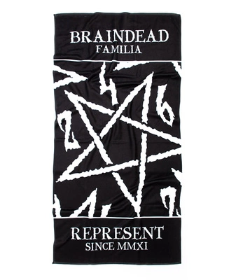 Ręcznik Brain Dead Familia Pentagram 246 czarny